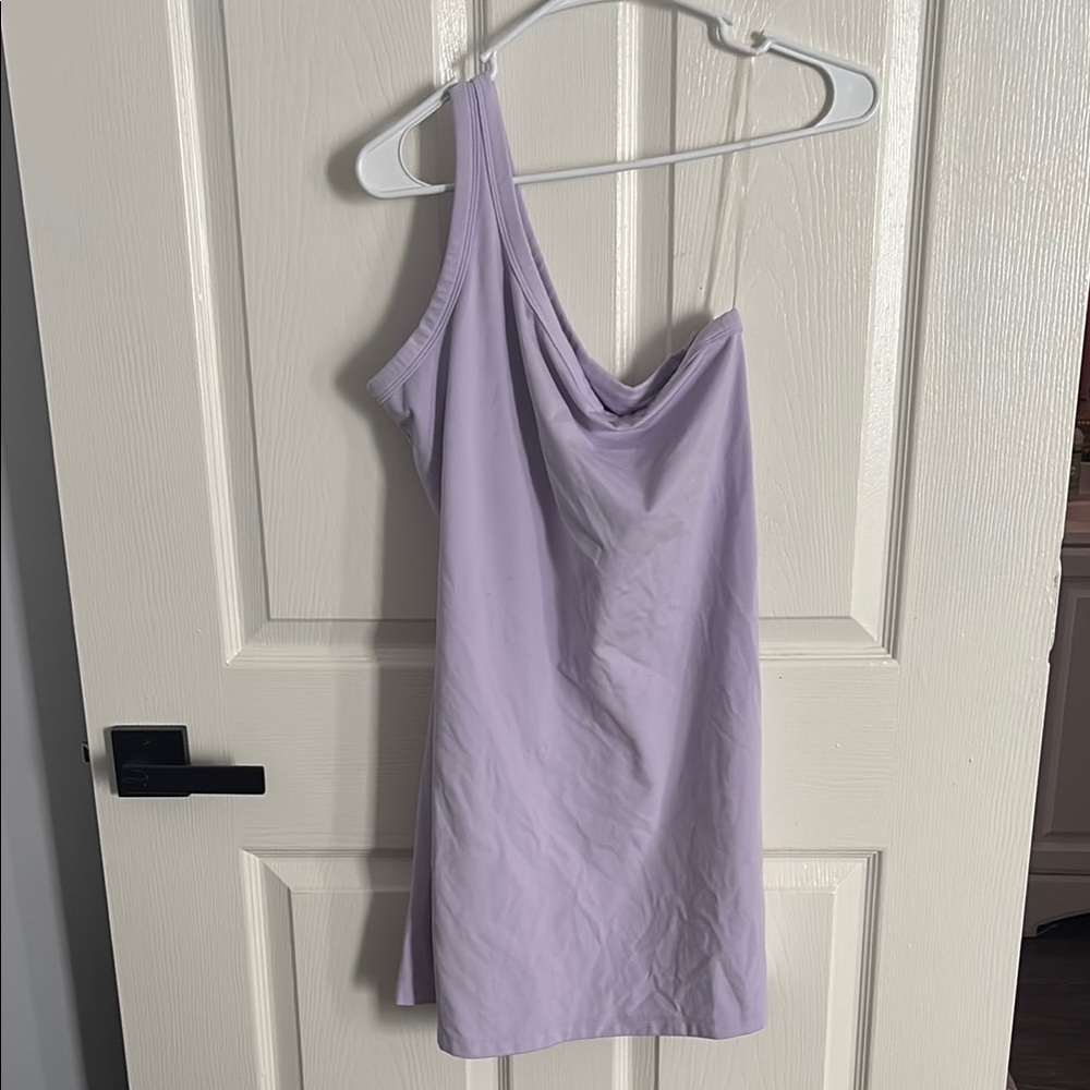 One Shoulder Lavender Athletic Dress